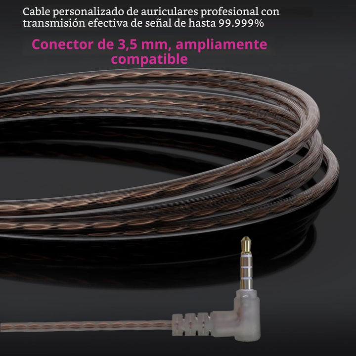 YINYOO Easy KZ ZST Armadura Híbrida Colorida con Auriculares Intrau...