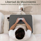 28" Sobreposición de escritorio en almohada para regazo, escritorio de portátil para sofá para personas grandes