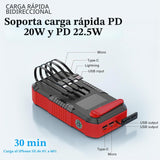 kigoker Banco de energía solar de 66800 mAh con manivela de mano in...
