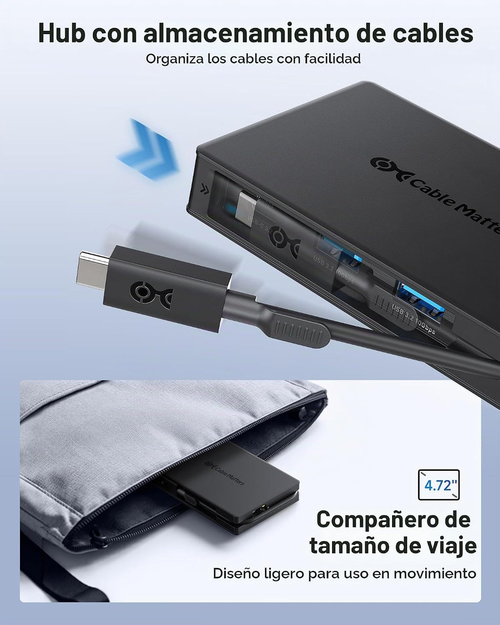 Cable Matters, 201356, hub USB 2.0 de 8 puertos
