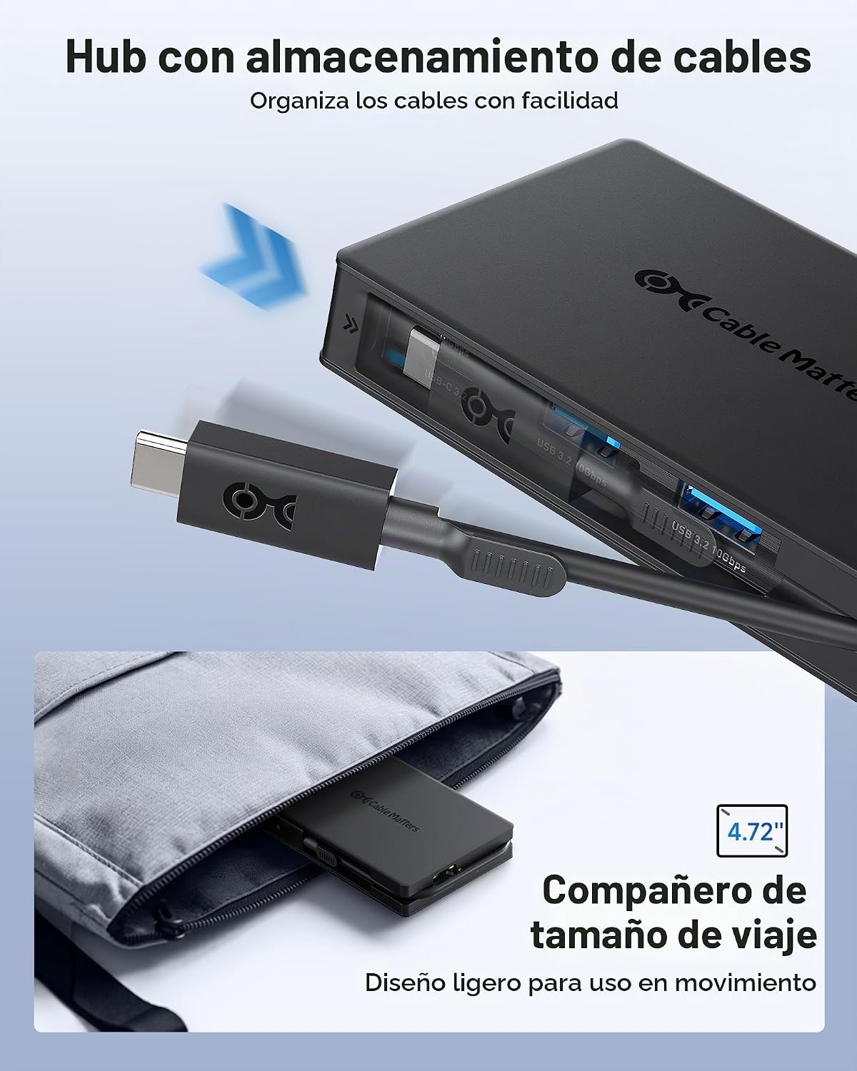 Cable Matters, 201356, hub USB 2.0 de 8 puertos