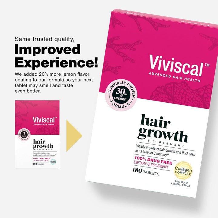 Viviscal Suplementos para el crecimiento del cabello para mujeres,...