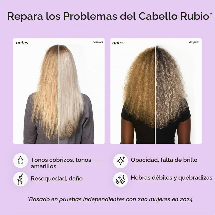 MAREE Paquete de 2 mascarillas moradas de acondicionamiento profund...