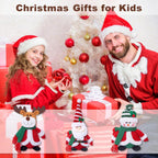 Tanganan Juguetes de peluche de Navidad, paquete de 3 juguetes de peluche de Navidad, Papá Noel, muñeco de nieve, alce, juguetes de peluche para niños y niñas, decoración de Navidad para el hogar y la oficina