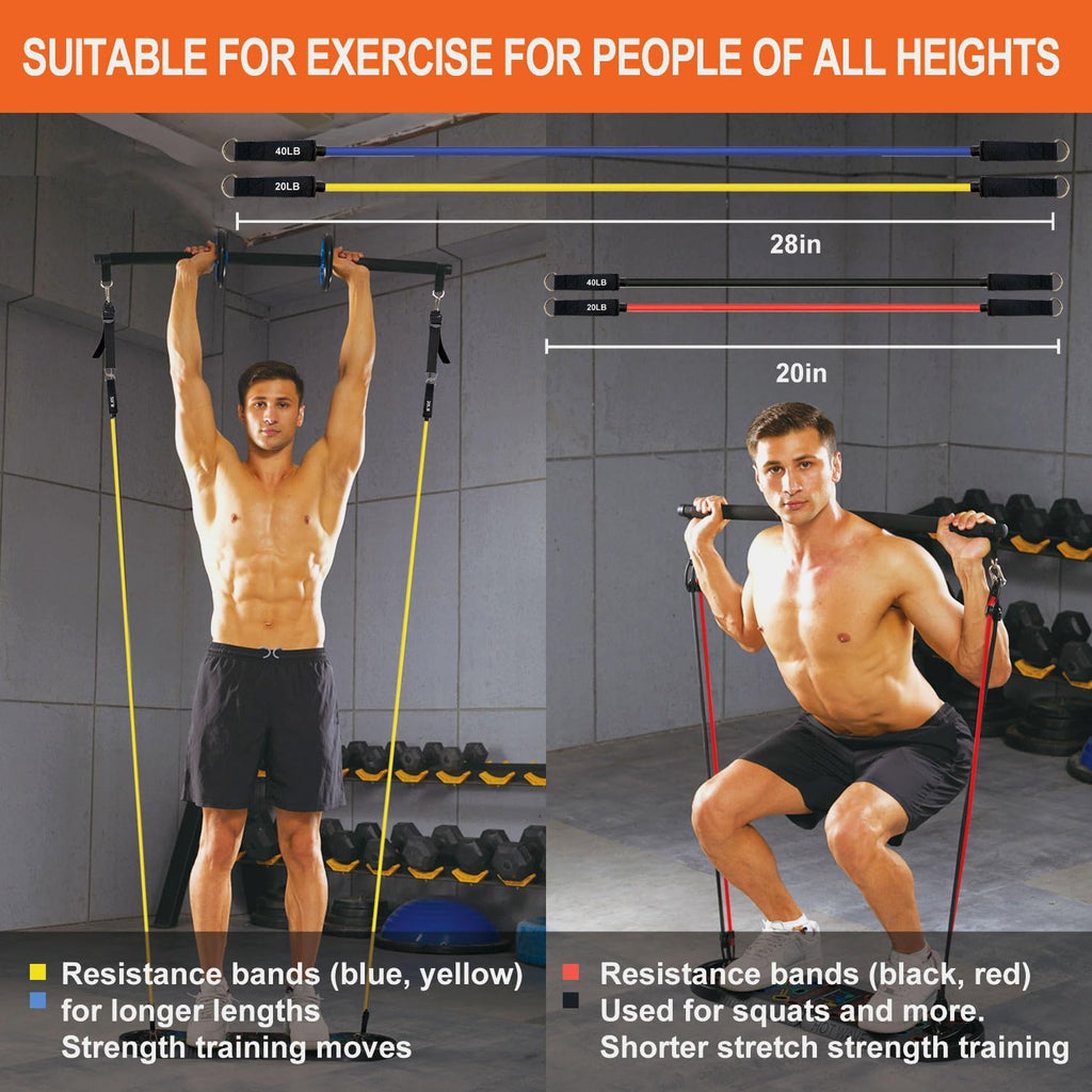 Tabla de Flexiones Push Up, Tabla de Flexiones Portátil, Barra de Flexiones Plegable 20 en 1