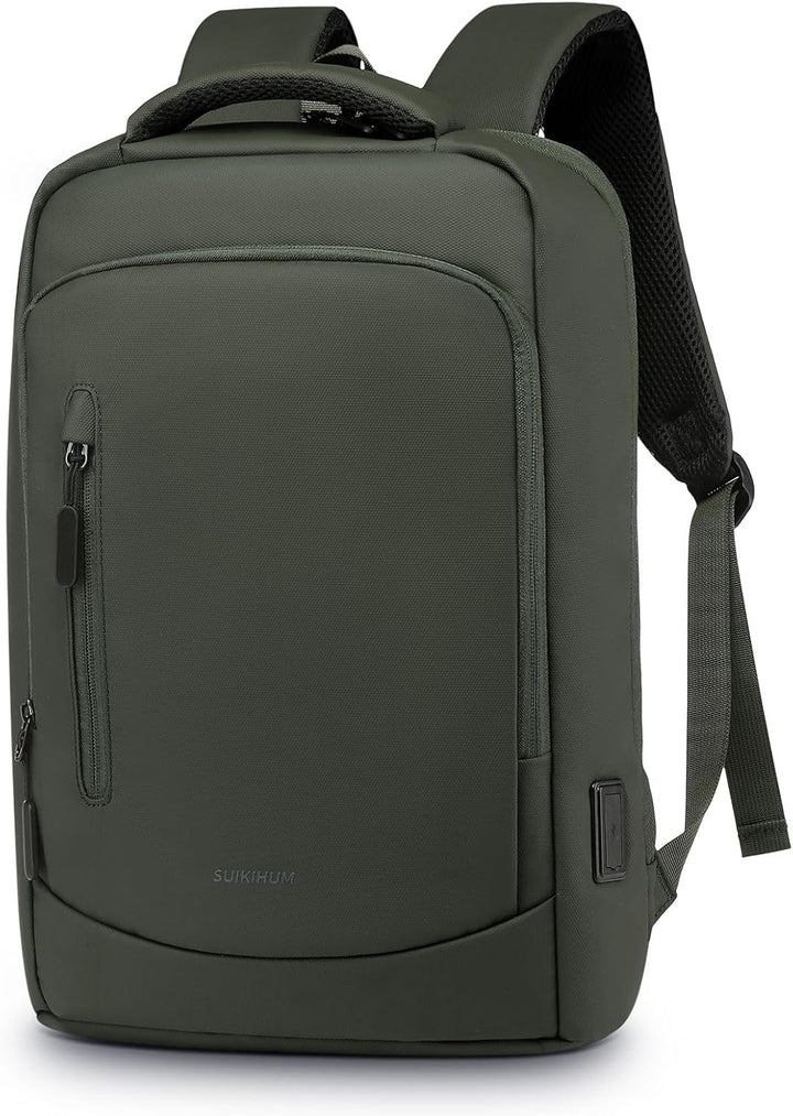 SUIKIHUM Mochila delgada a prueba de golpes para laptop para hombre...