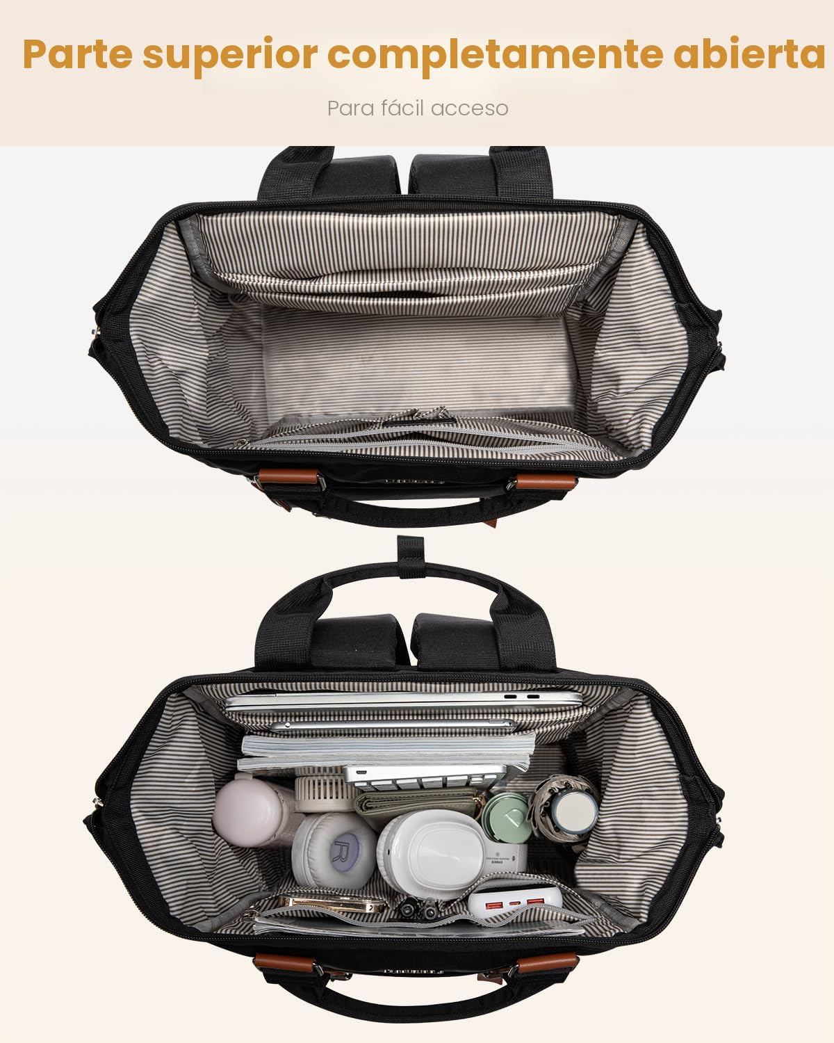 LOVEVOOK - Mochila para laptop, para viaje de trabajo, bolso de enf...