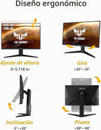 ASUS TUF Gaming VG27AQL1A - Monitor HDR de 27 pulgadas, 1440P WQHD...