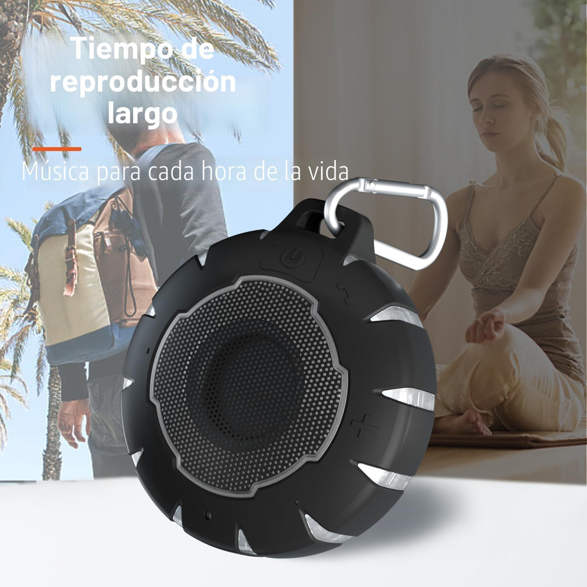 HEYSONG Altavoz Bluetooth impermeable para ducha, duradero y portát...