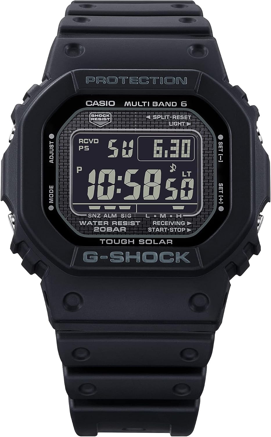 Casio G-Shock Serie 5000 Reloj digital de resina negra GW5000HS-1