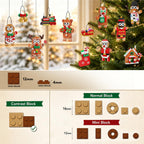 INSOON Calendario de Adviento 2026 Juego de adornos navideños de pan de