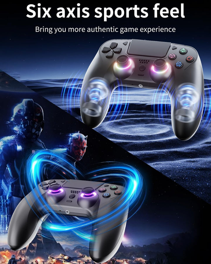 Controlador inalámbrico negro compatible con