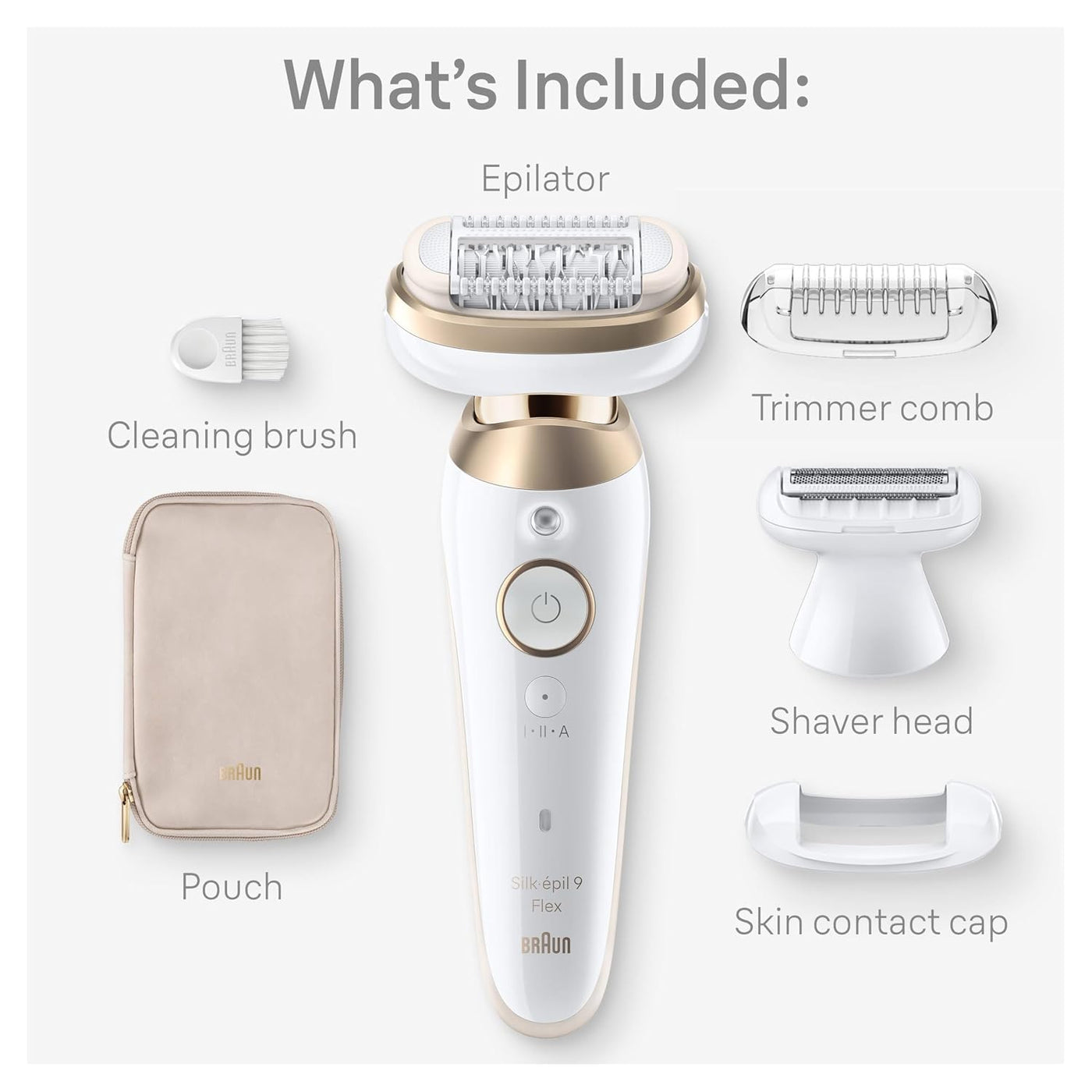 Braun Silk-épil 9 Flex Depiladora 360 Flex y cabezal pivotante, húm...