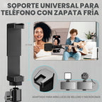 UBeesize Soporte de trípode para teléfono celular de 92 pulgadas con cuello de cisne de 16.5 pulgadas y control remoto, trípode superior con cabeza de bola ajustable de 360° y soporte para teléfono para iPhone17 Pro Max/Pro/Plus//16/15/14/13, teléfono