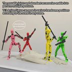 Conjunto de figuras de acción BVVLI T13, 10 piezas de juguetes de robot, Ensamblaje completado
