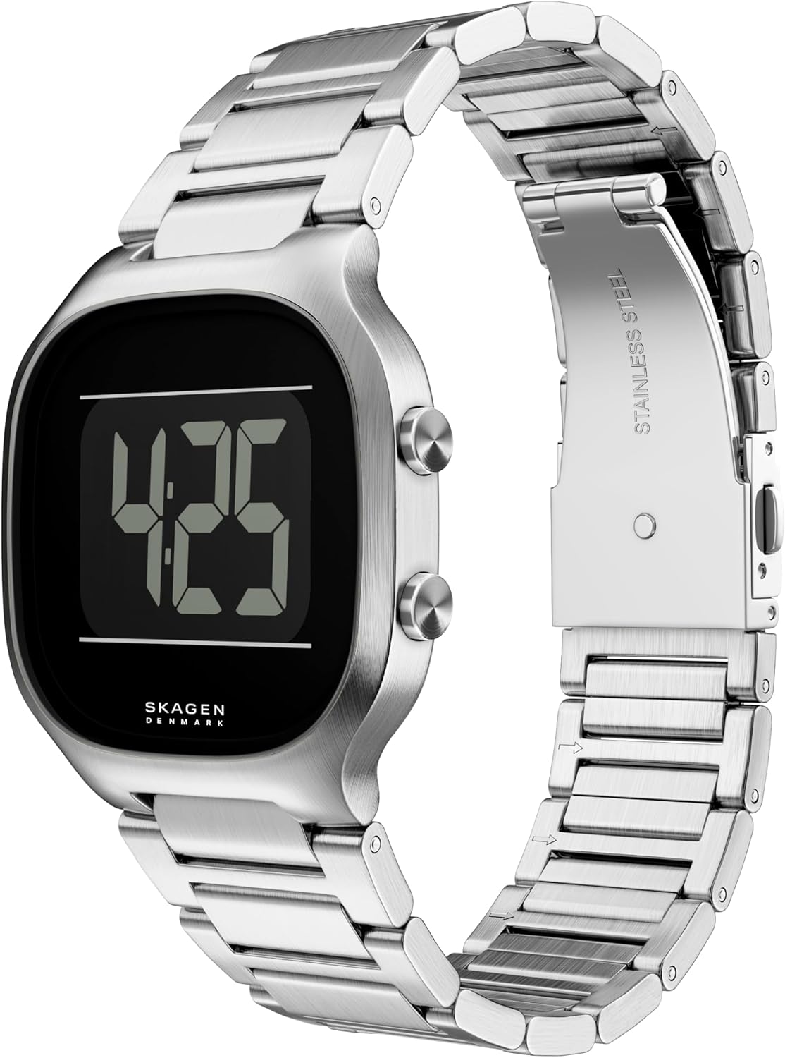 Skagen Reloj digital de acero inoxidable Mellem para hombre