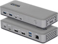 StarTech Dock USB-C Dual 4K 60Hz DisplayPort sin controladores, 100W, GbE, BYOD