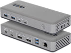 StarTech Dock USB-C Dual 4K 60Hz DisplayPort sin controladores, 100W, GbE, BYOD