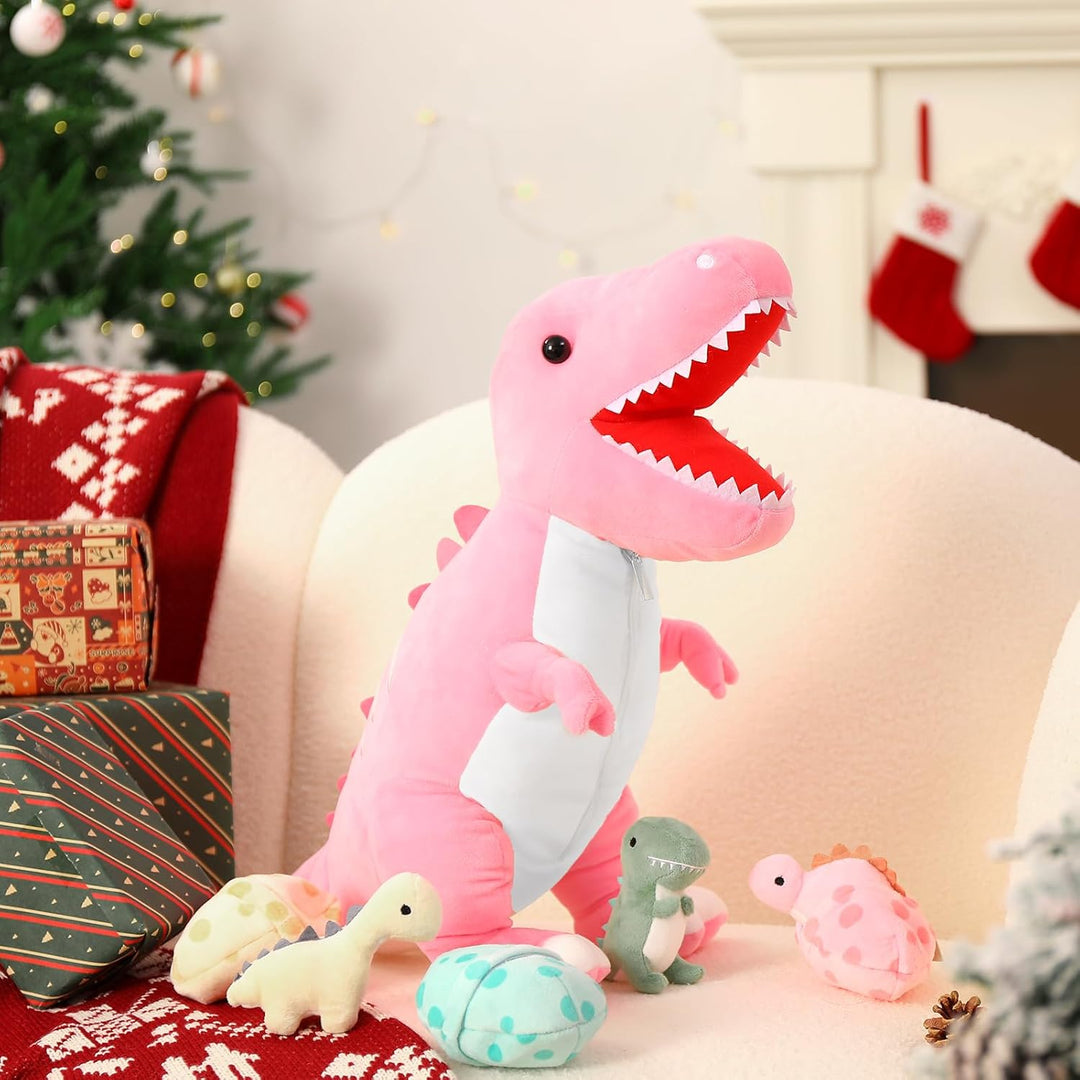 MorisMos - Animal de peluche de dinosaurio con bebés, mamá dino T-r...