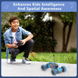 Auto de acrobacias RC con detección de gestos para niños, juguetes...