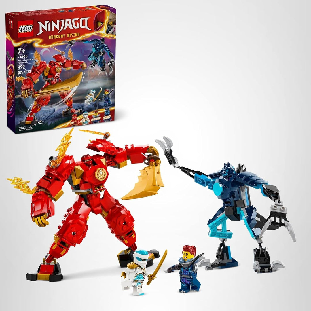 LEGO NINJAGO - Figura de acción mech de Kai Elemental Fire, figura...