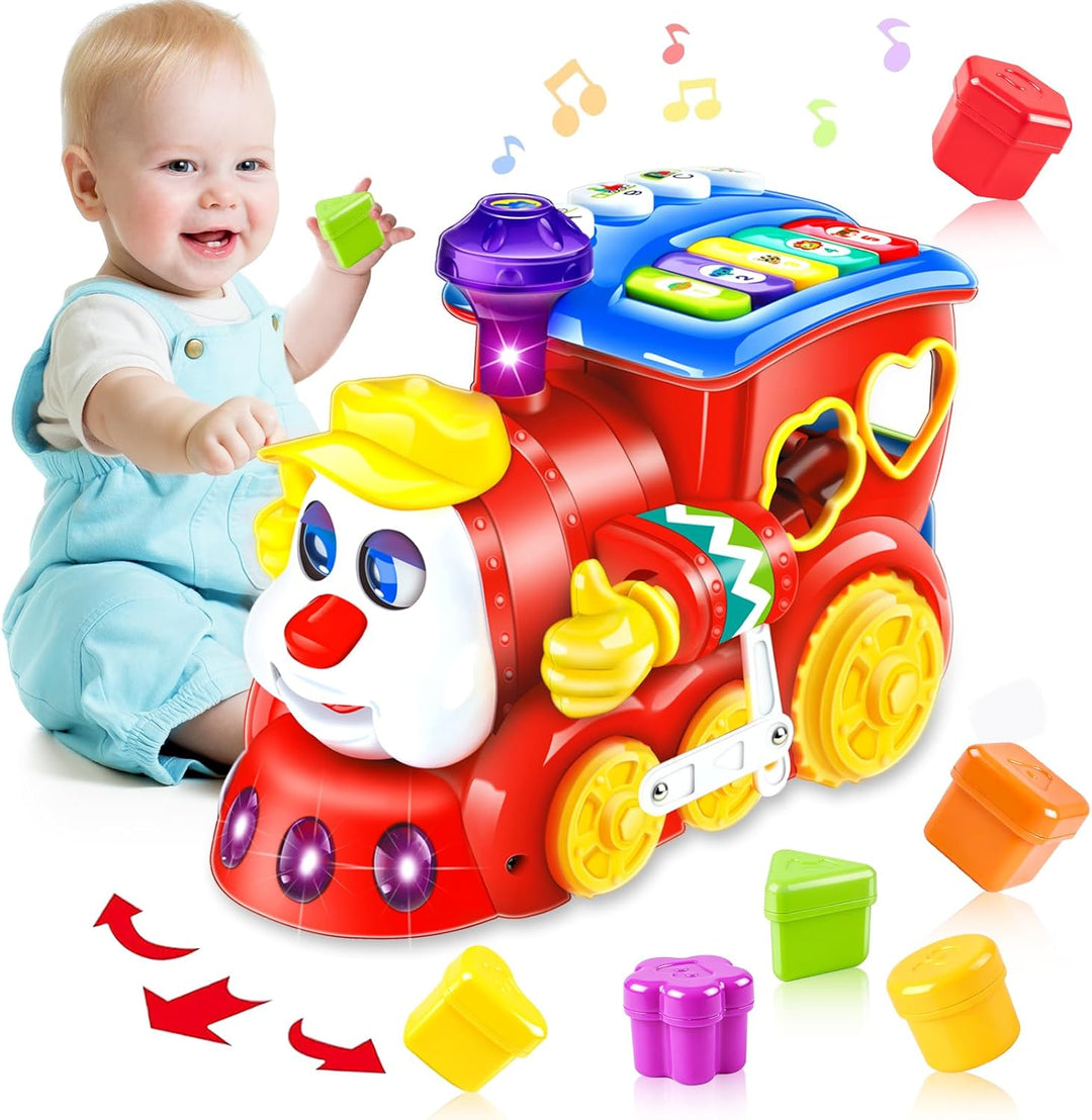 Juguetes para bebés de 1 año de edad, regalo de tren musical, jugue...
