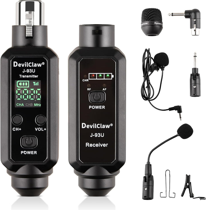 Devilclaw Sistema XLR inalámbrico Phantom Power de 48 V \u2013 0 V\...