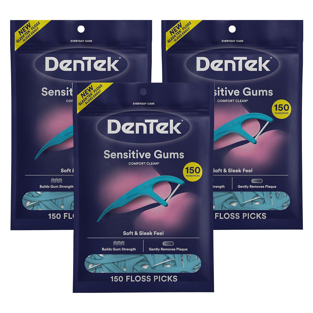 DenTek Púas de hilo dental frescas y limpias, limpieza cómoda | Hil...