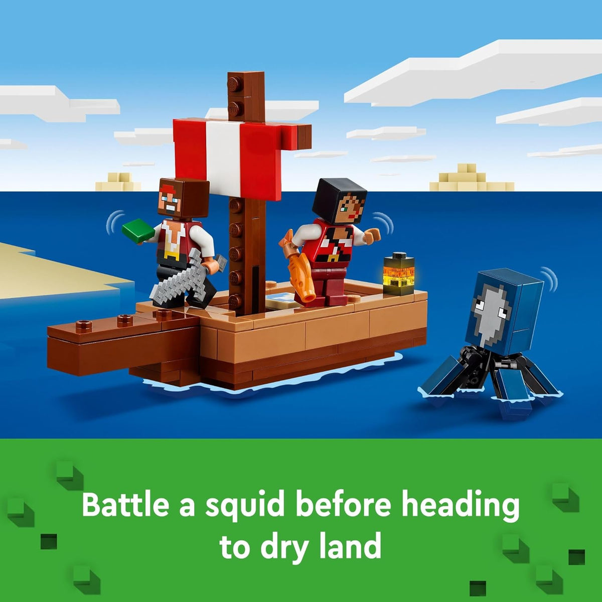 LEGO Minecraft The Pirate Ship Voyage juego de juguete de