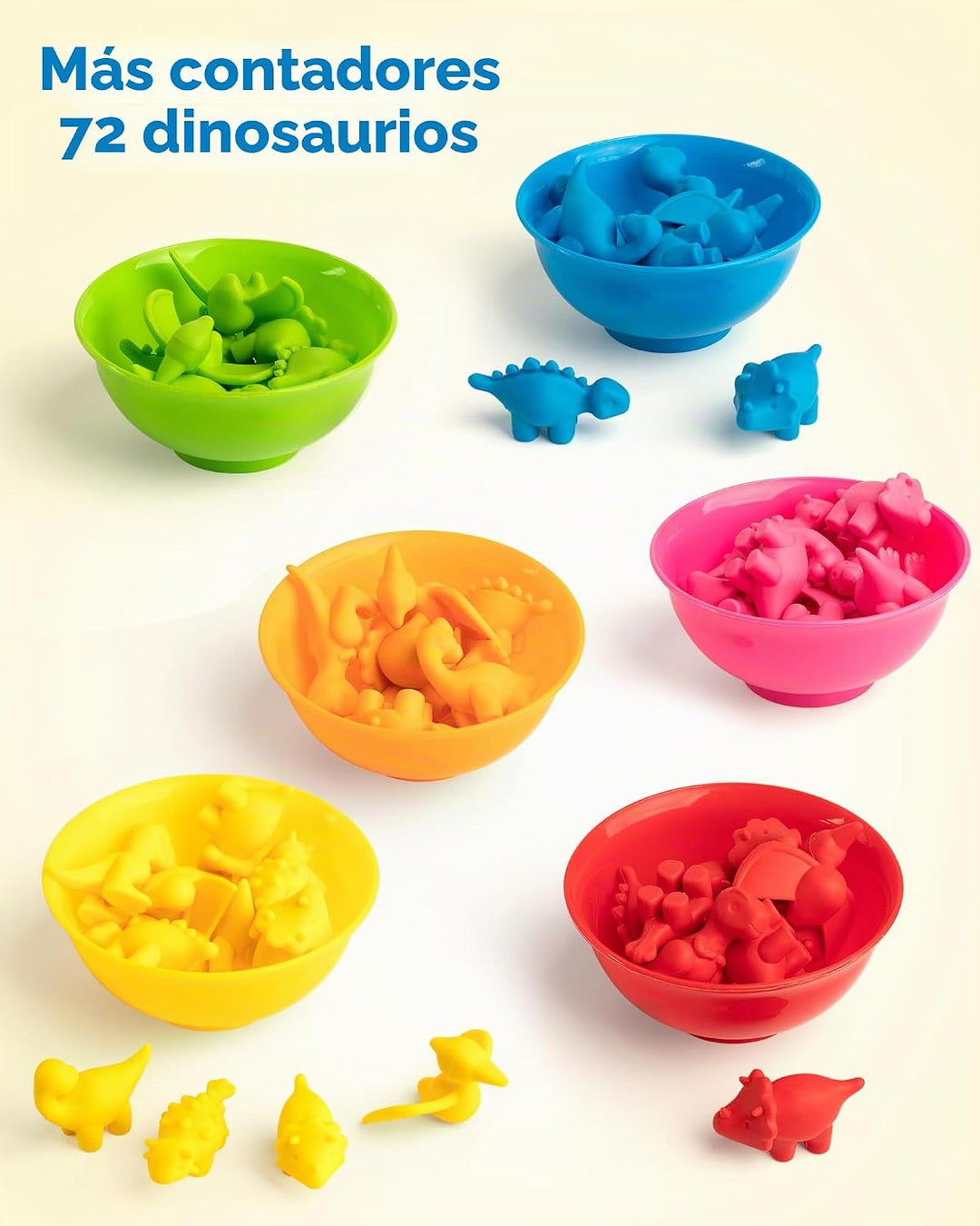 Coogam Juego de clasificación de dinosaurios con cuentas, juego de...