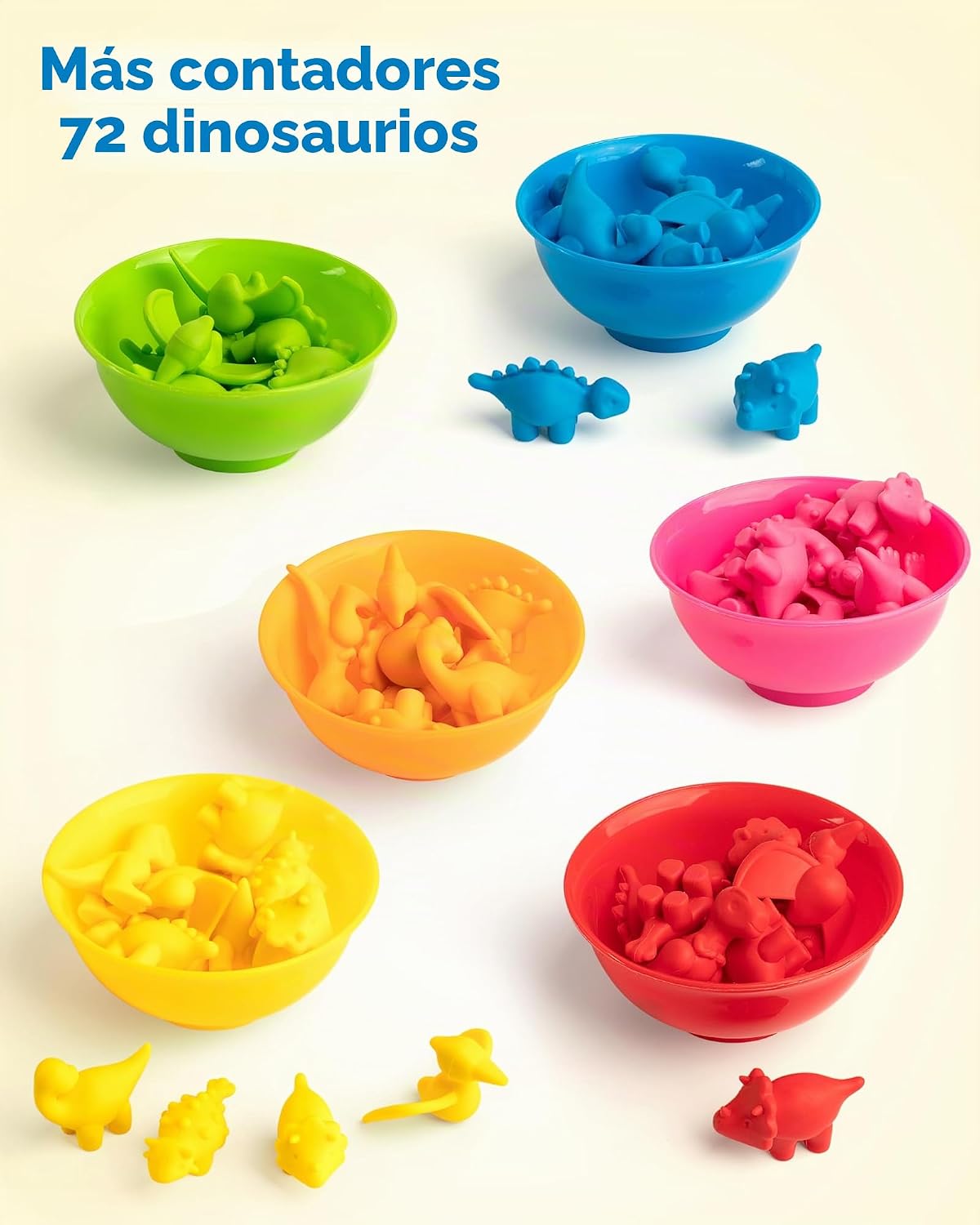 Coogam Juego de clasificación de dinosaurios con cuentas