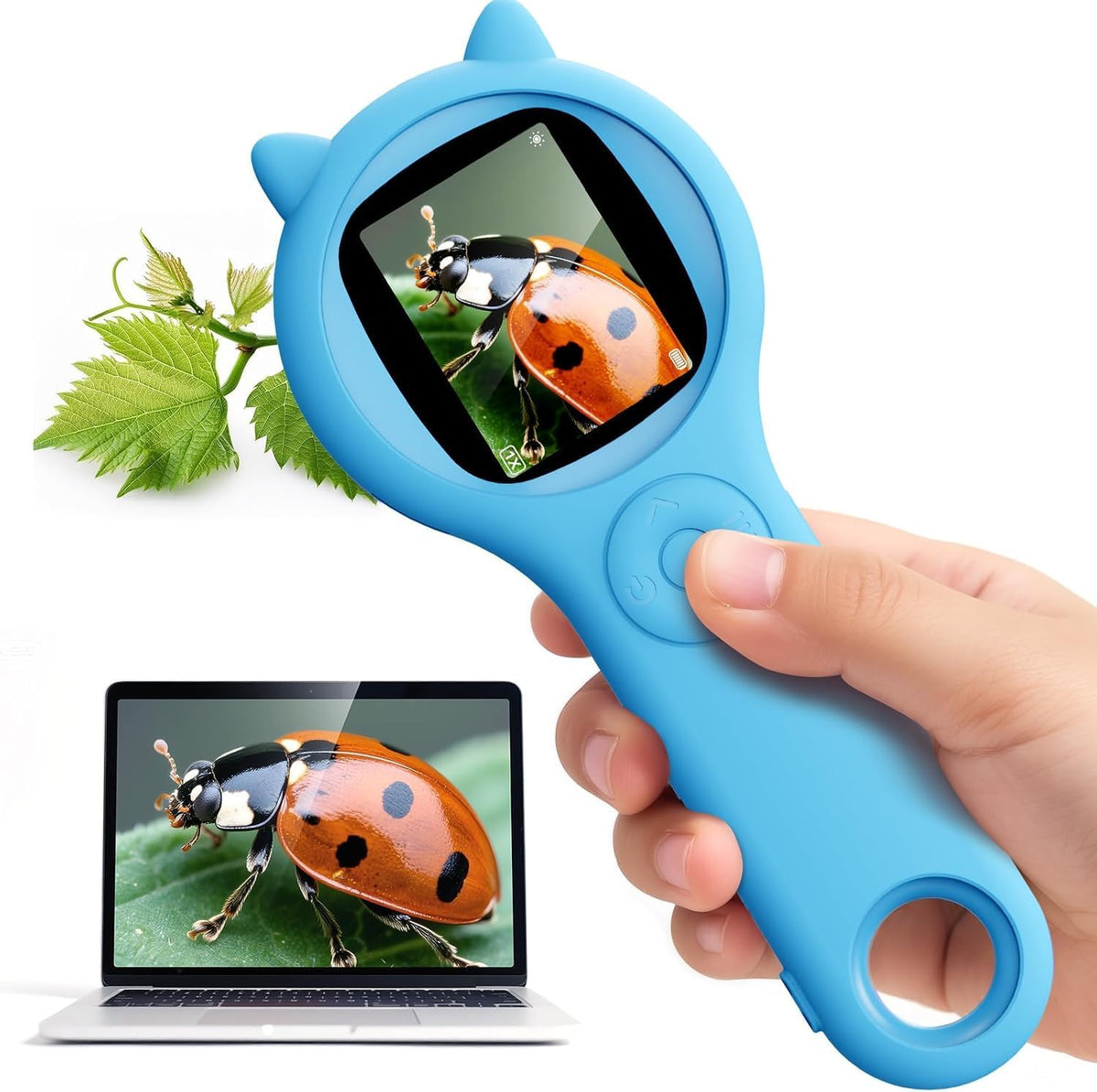 Microscopio para niños, microscopio digital portátil para exploración al