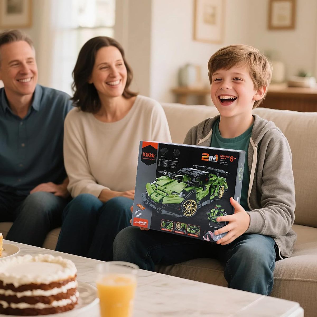 IQKidz Kit de bloques de construcción STEM para niños - Auto de carreras con control remoto y robot de juguete 2 en 1, gran regalo para niños, adolescentes de 6 7 8-12+ años que aman la ingeniería y
