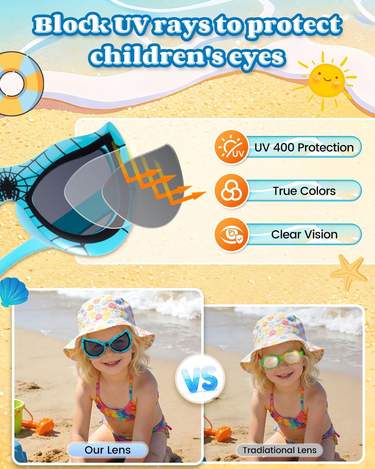 Paquete de 24 lentes de sol para niños, regalos de fiesta para niños