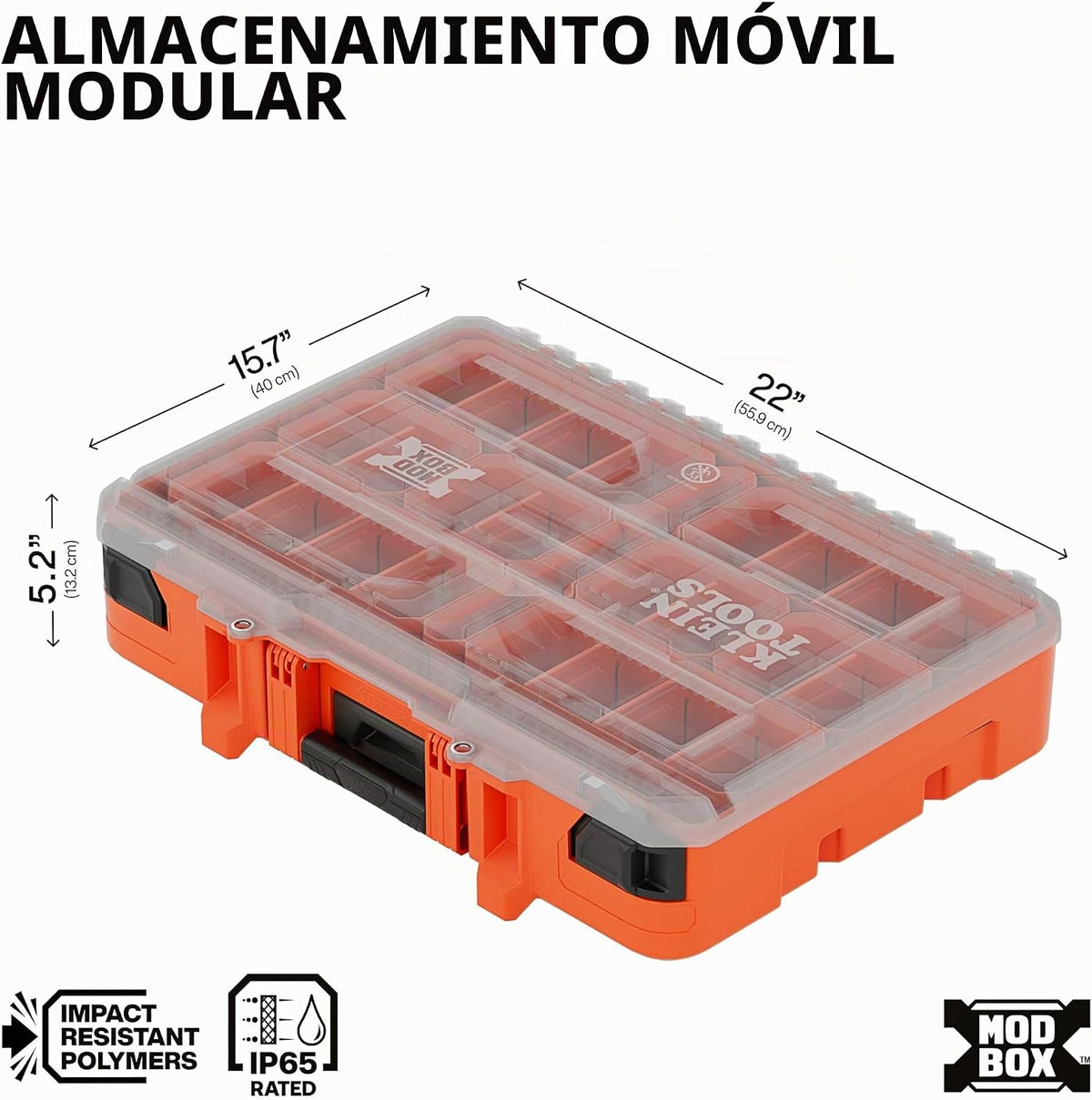 Klein Tools 54400MBX MODbox Caja de Compartimento Alto