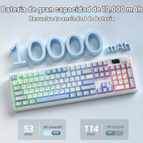CORBOBO LINGBAO K108 Pro Teclado mecánico inalámbrico con pantalla...