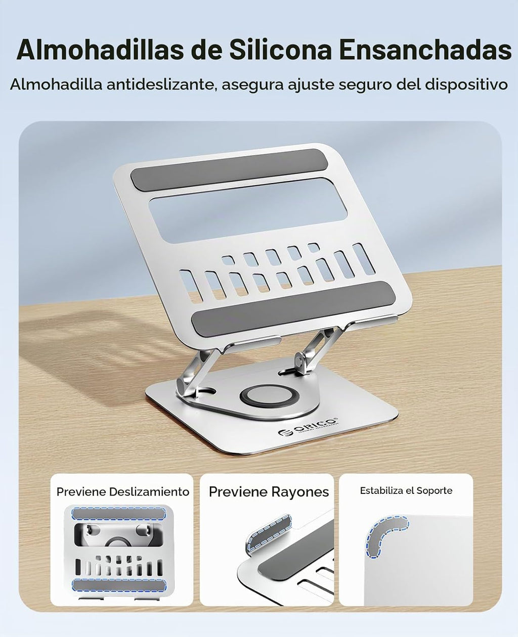 ORICO Soporte ajustable para computadora portátil para escritorio, base