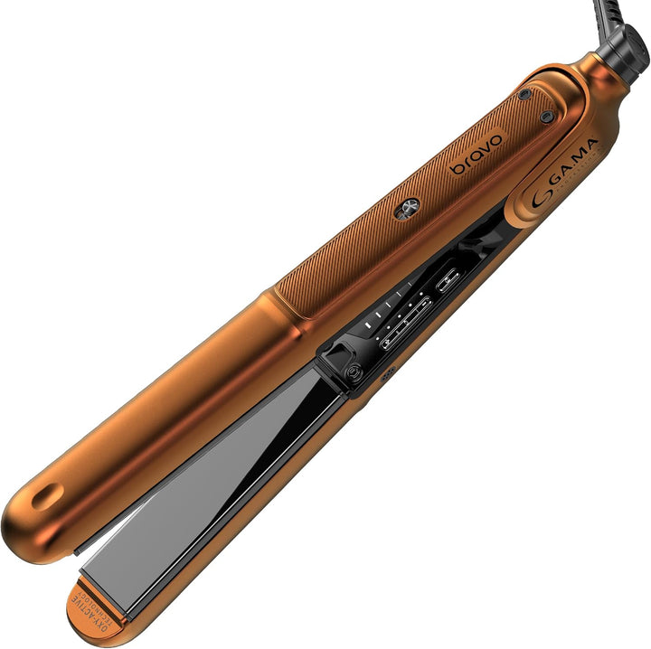GA.MA Italy Professional Bravo Flat Iron, 1.2" Titanium Plates, 480...