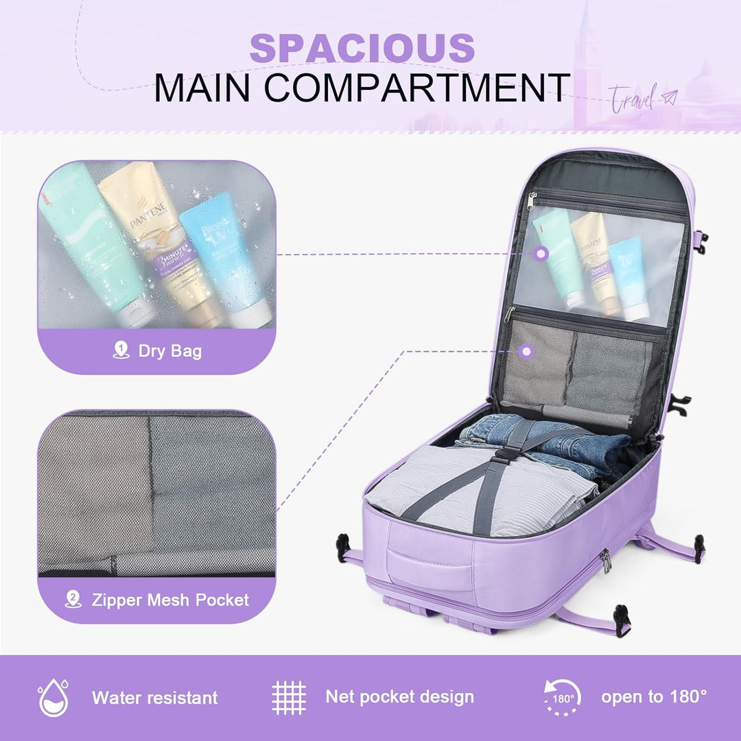 Maelstrom Mochila de viaje para mujeres y hombres, mochila para lap...