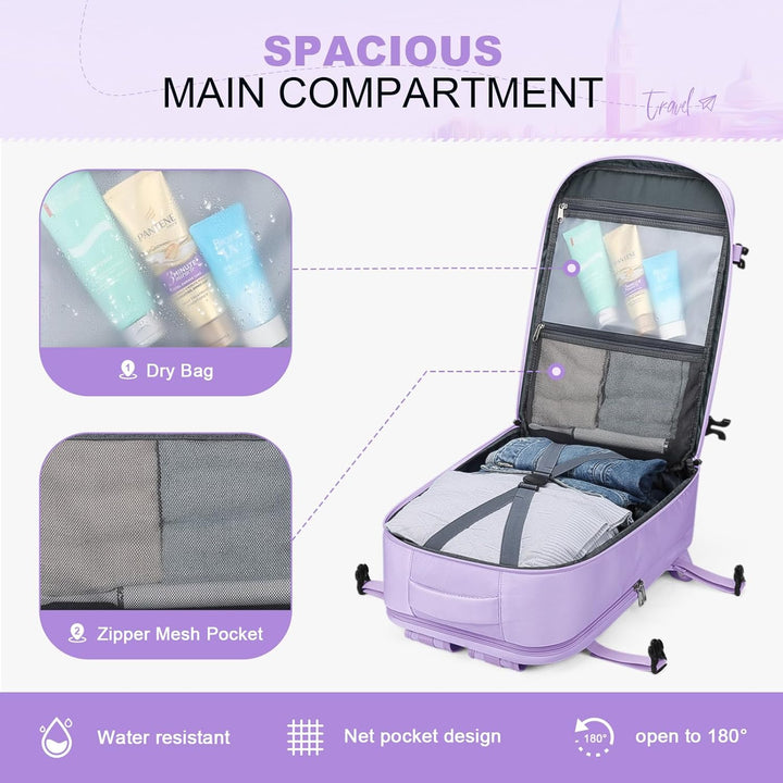 Maelstrom Mochila de viaje para mujeres y hombres, mochila para lap...