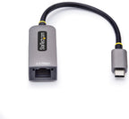 StarTech.com Adaptador USB-C a Ethernet de 2.5GbE, NIC NBASE-T, USB 3.0 Tipo-C de 2.5/1G de Velocidad Múltiple de Red, Compatible con Thunderbolt