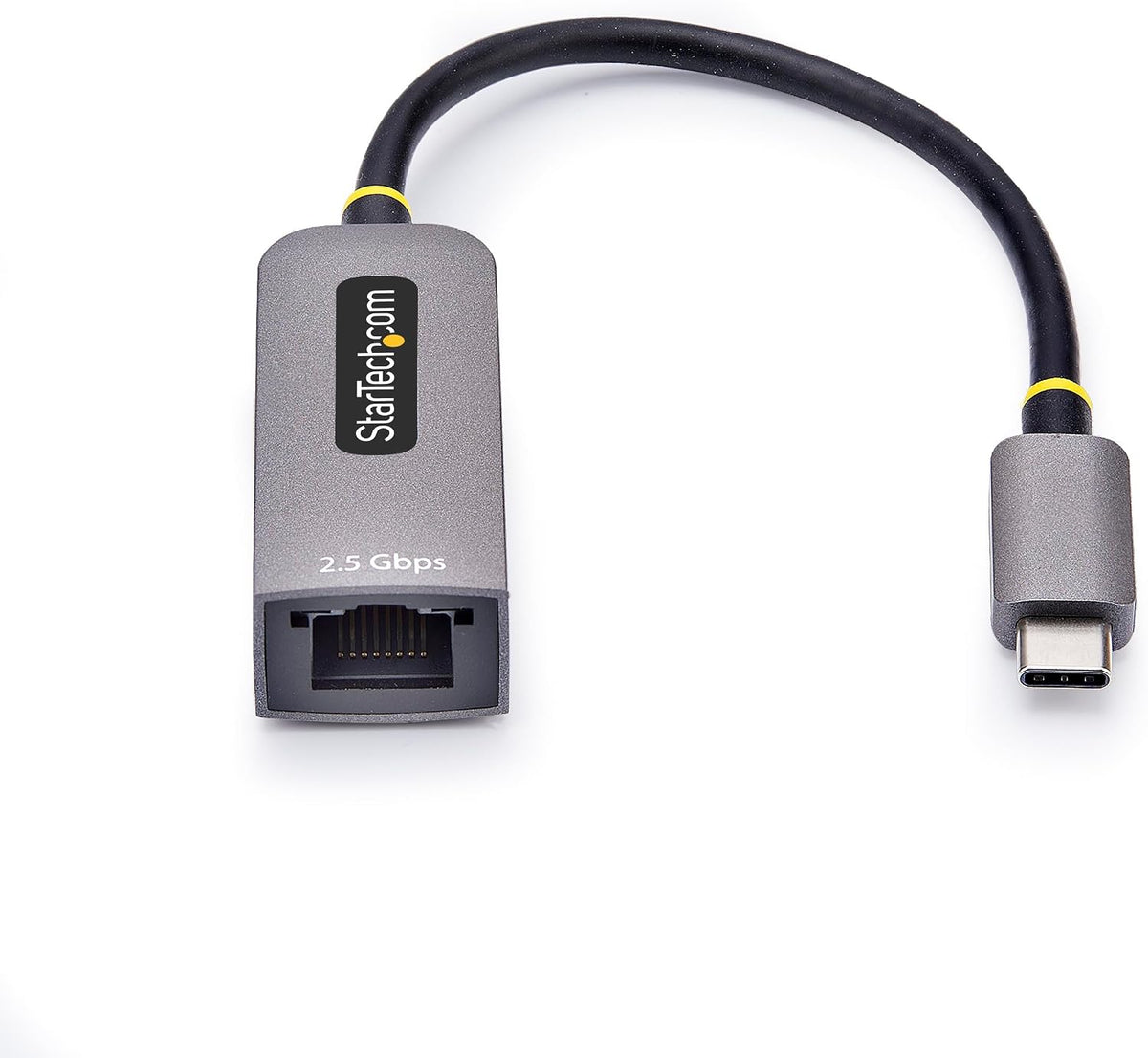 StarTech.com Adaptador USB-C a Ethernet de 2.5GbE, NIC NBASE-T, USB 3.0 Tipo-C de 2.5/1G de Velocidad Múltiple de Red, Compatible con Thunderbolt
