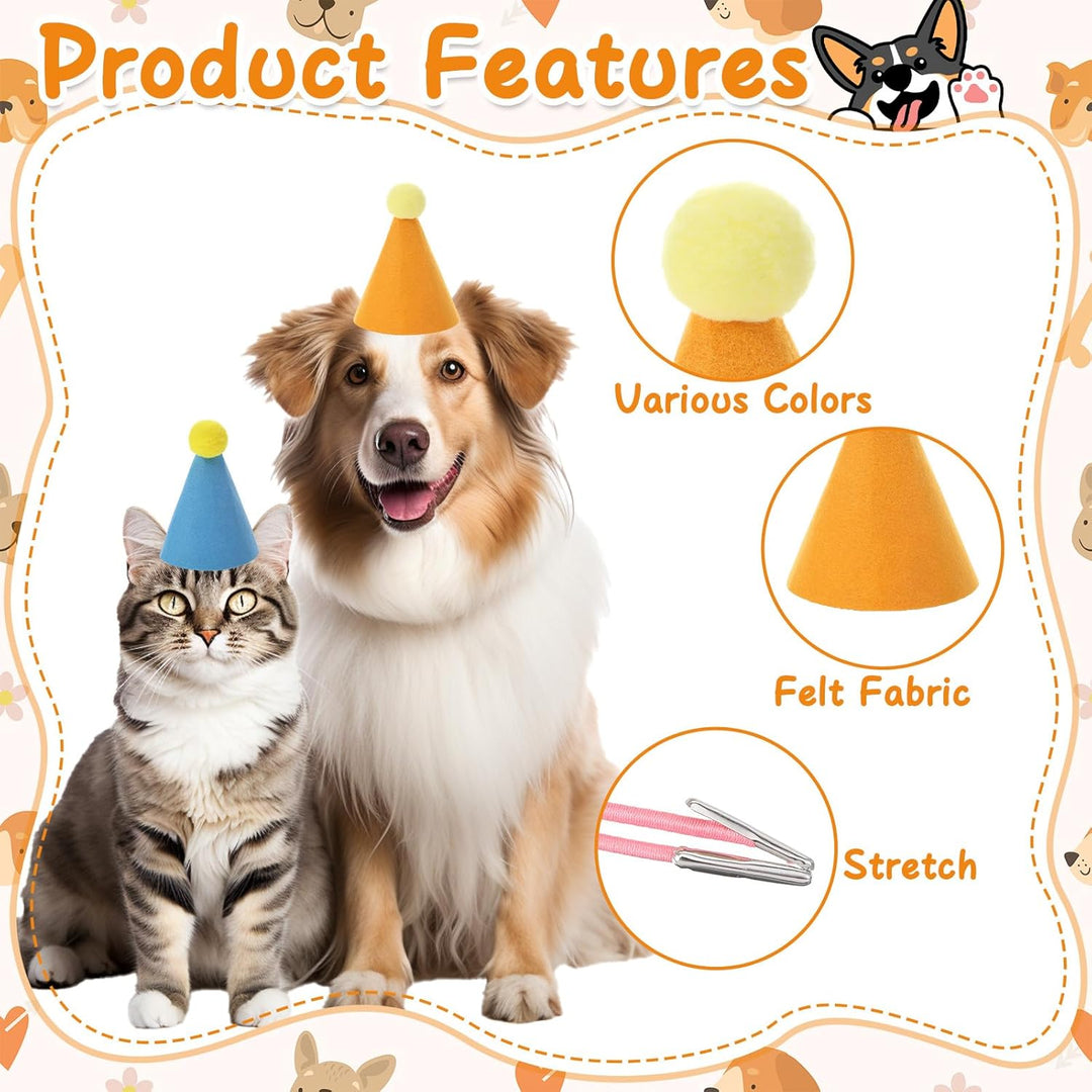 Grevosea 6 sombreros de fiesta de animales de peluche