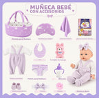 Dreamon Set de muñecas de bebé de 12 pulgadas con accesorios de