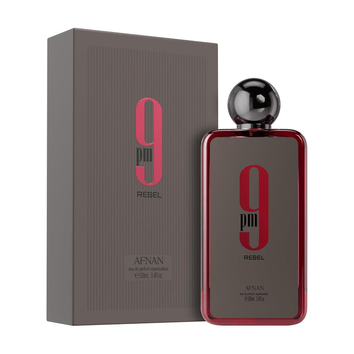 Afnan 9 PM Rebel Eau De Parfum Unisex 3.4 Fl. Oz