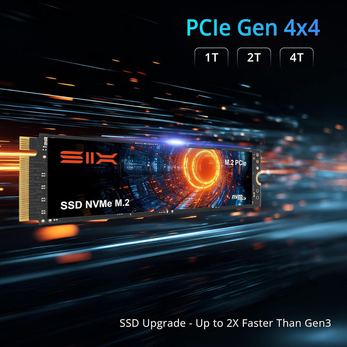 SIX NVME M.2 SSD PCIe 4.0 - 1TB m.2 2280 ssd, Lee hasta 7350MB\/s 1...