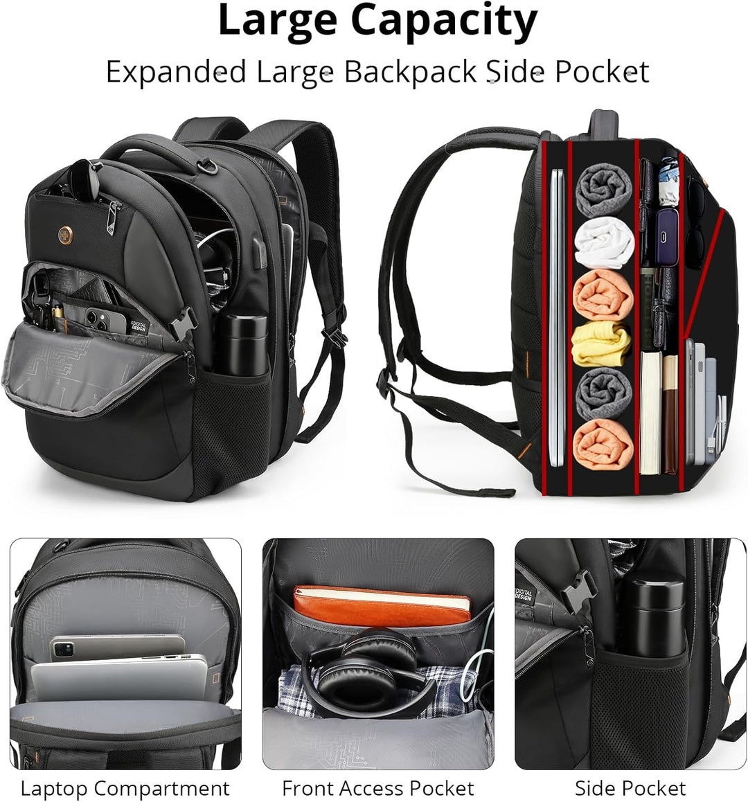 Mochila para laptop de viaje Swissdigital Design de 16 pulgadas, mo...