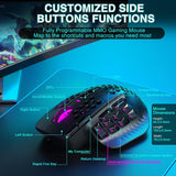 SOLAKAKA SM809 Pro - Mouse para juegos con 9 botones laterales, mou...