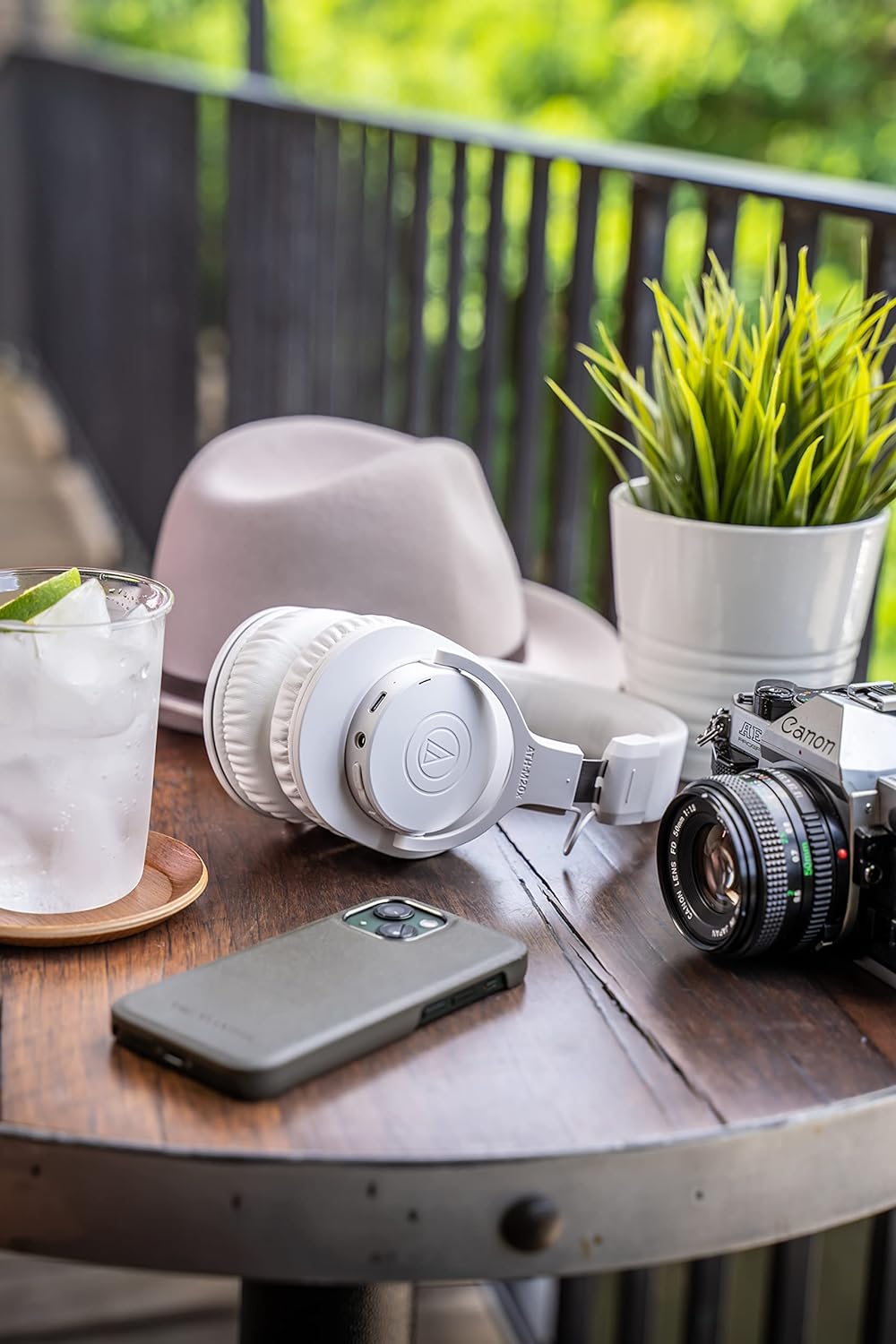 Audio-Technica ATH-M20xBTWH - Auriculares inalámbricos de diadema c...