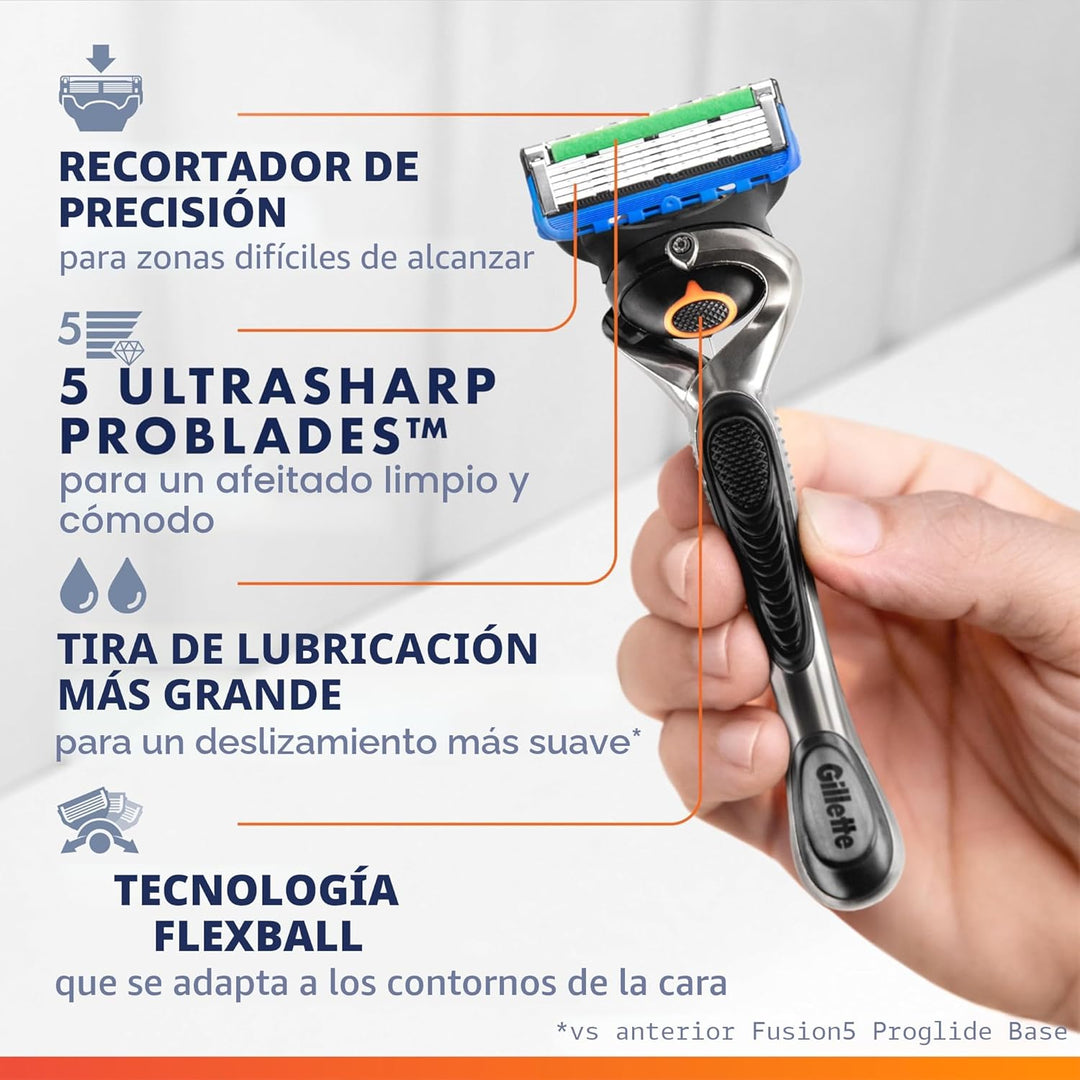 Gillette Fusion ProGlide - Maquinilla de afeitar para hombres, mang...
